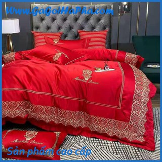Bộ chăn ga gối lụa Silk Macchia cao cấp, bộ ga giường lụa cao cấp đẹp