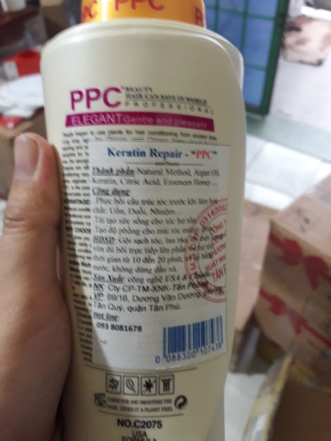 KERATIN PPC REPAIR chính hãng HẤP Ủ PHỤC HỒI TÓC HƯ TỔN 750ML