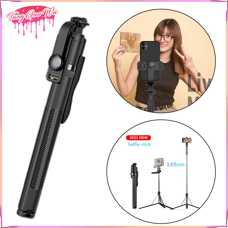 Gậy Chụp Ảnh Tự Sướng Bằng Nhôm Kết Nối Bluetooth Không Dây Xoay 360 Độ Có Điều Khiển Từ Xa Điện Thoại | BigBuy360 - bigbuy360.vn