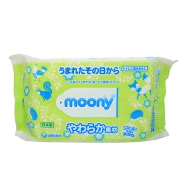Khăn ướt Moony Nhật Bản 76 tờ/ gói