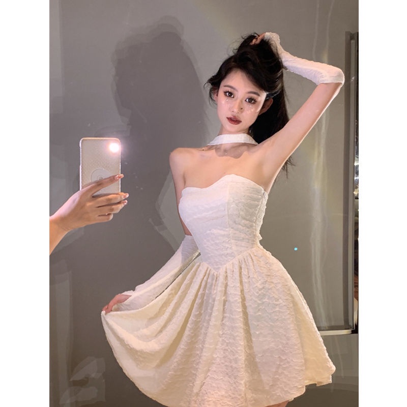 Cổ Phiếu Sẵn Sàng❣Đầm Cổ Vuông Phong Cách Pháp Thời Trang Mùa Hè 2022 Cho Nữ