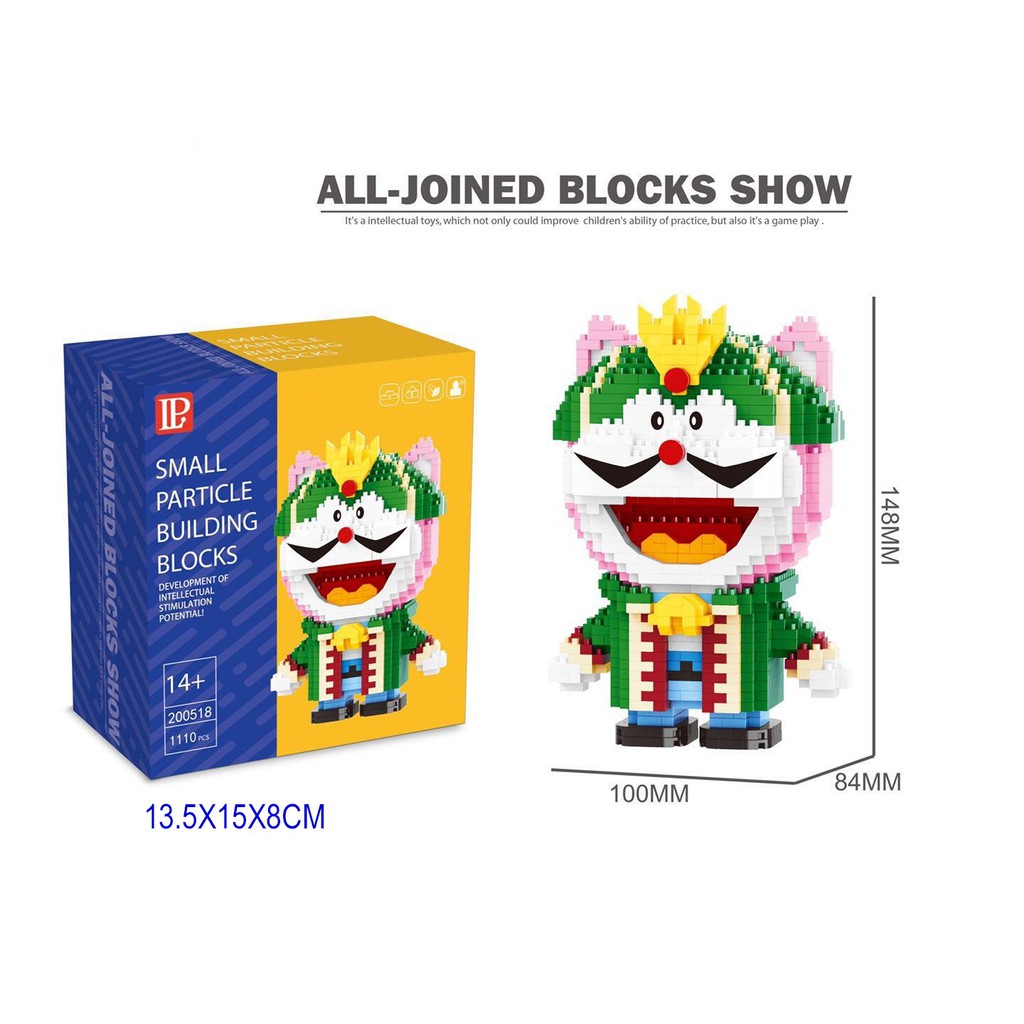 Xếp hình Le go doremon  đồ chơi xếp hình Doremon Nanoblocks Mẫu nano blocks cho bé trai bé gái