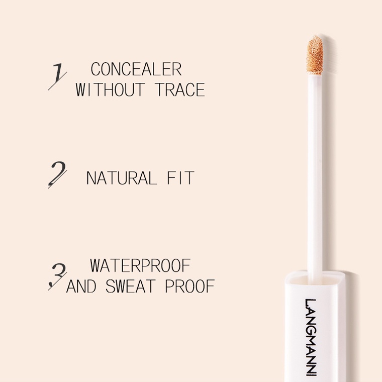 Kem Che Khuyết Điểm Langmanni Kiềm Dầu Lâu Trôi Che Phủ Lỗ Chân Lông