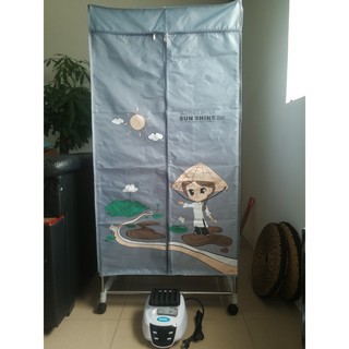 Máy sấy quần áo Cao Cấp 2 tầng điều khiển từ xa, khung inox 304 BH 1 năm