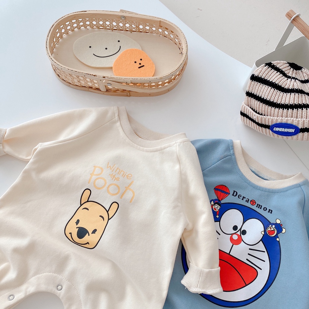 Spring Autumn Baby Girls and Boys Cute Cartoon Printing Romper
