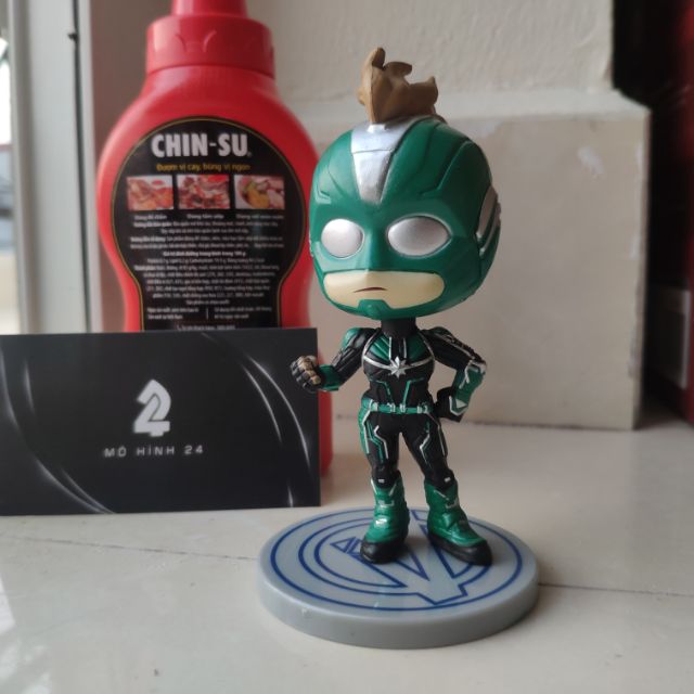[GIÁ HỦY DIỆT] Mô hình siêu anh hùng nữ Caption Marvel Qposket disney Marvel đồ chơi Captain Marvel funko chibi