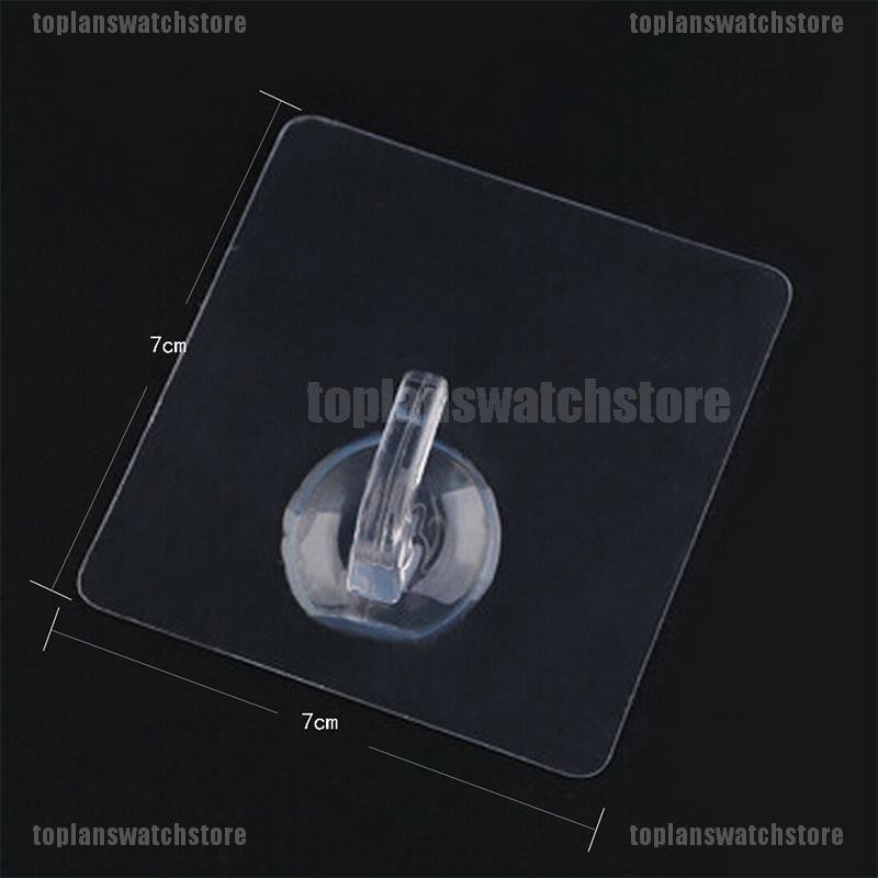 Set 4 Móc Dán Tường Trong Suốt Chịu Lực 2KG