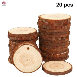 Set 20 Miếng Gỗ Tròn Trang Trí Giáng Sinh