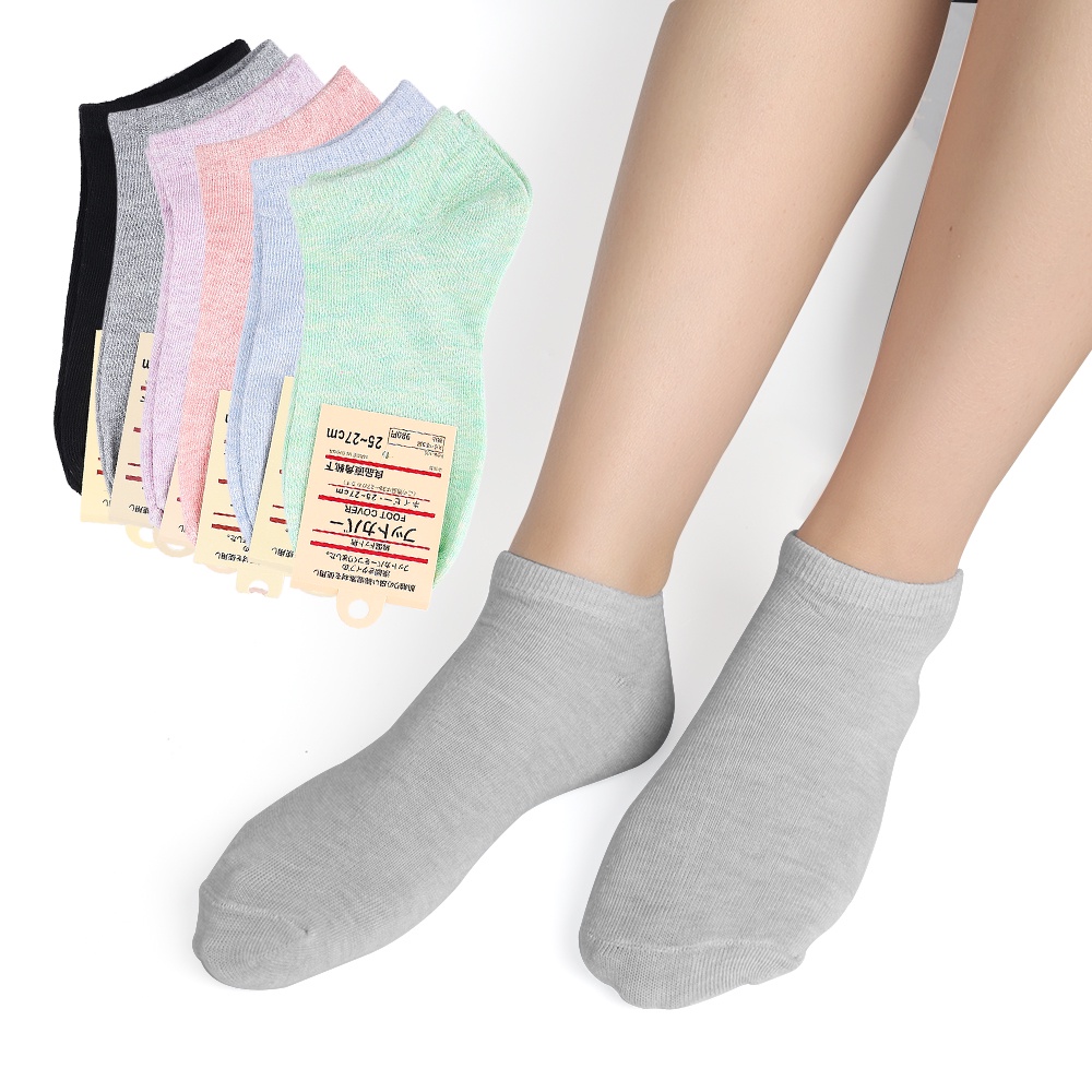 Vớ Cotton Cổ Thấp Thoáng Khí Màu Sắc Ngọt Ngào Thời Trang Mùa Hè Cho Nữ