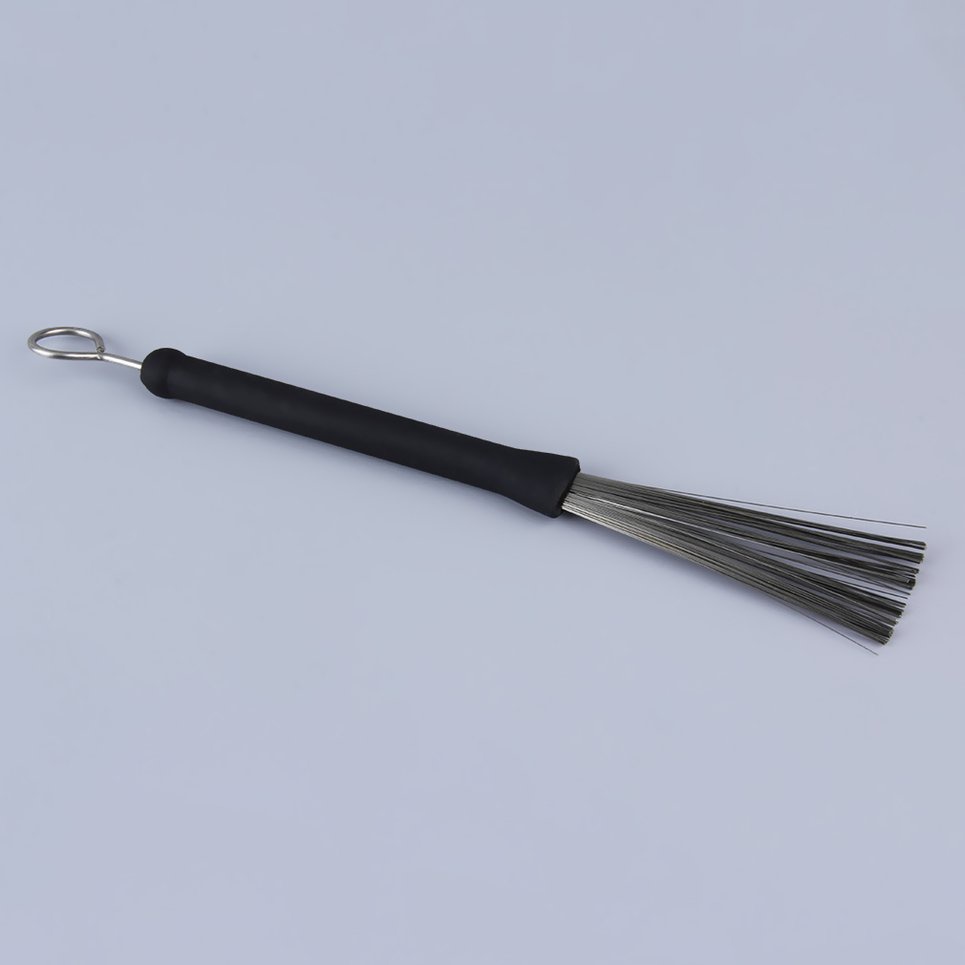 Durable Rubber Handle Metal Wire Drum Throw Retractable Brushes Sticks