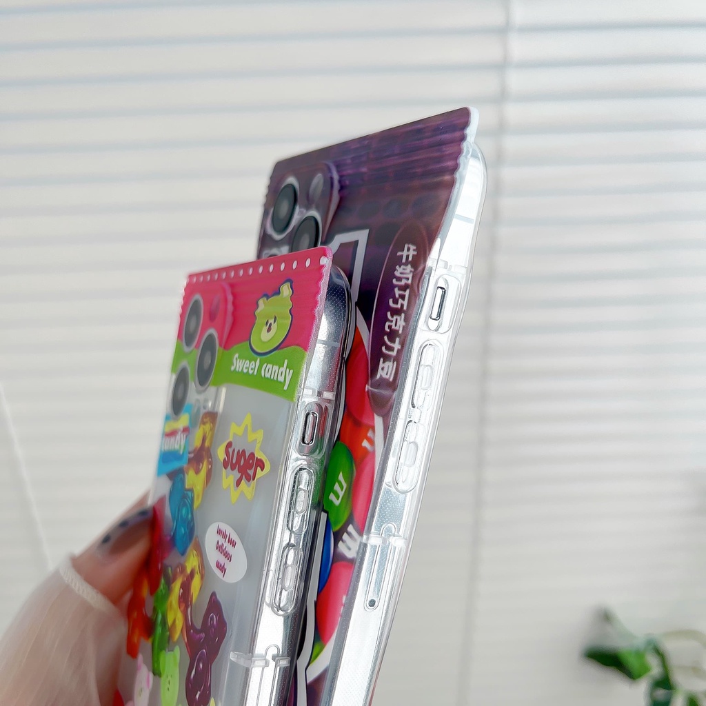 Ốp Điện Thoại Hình Túi Kẹo 3D Chống Sốc Cho iPhone 14 / 13 / 12 / 11 / X / 8 / 7P / 6