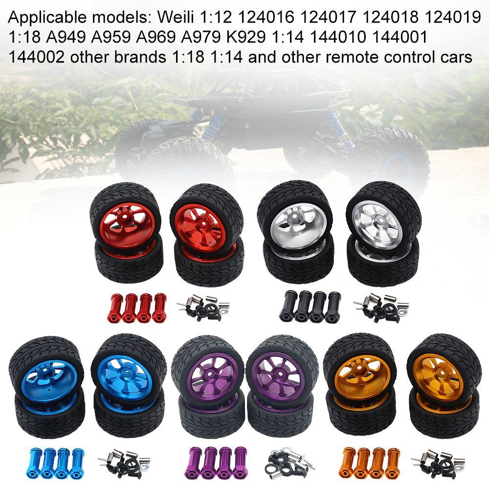 SUSANS Hàng Mới Về Bộ 4 Bánh Xe Phân Loại Thay Thế Cho Xe Hơi Điều Khiển Từ Xa 1 / 18