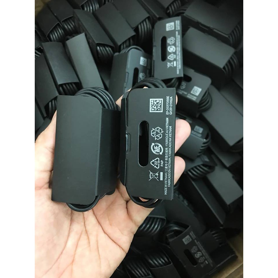 Cáp sạc đầu USB TYPE C zin chính hãng - cáp S10 - màu đen