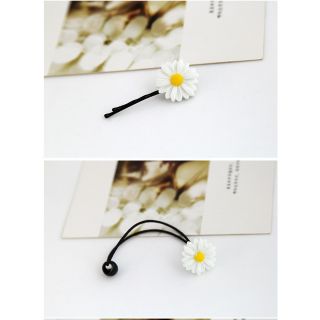 Cột ,kẹp hoa cúc trắng