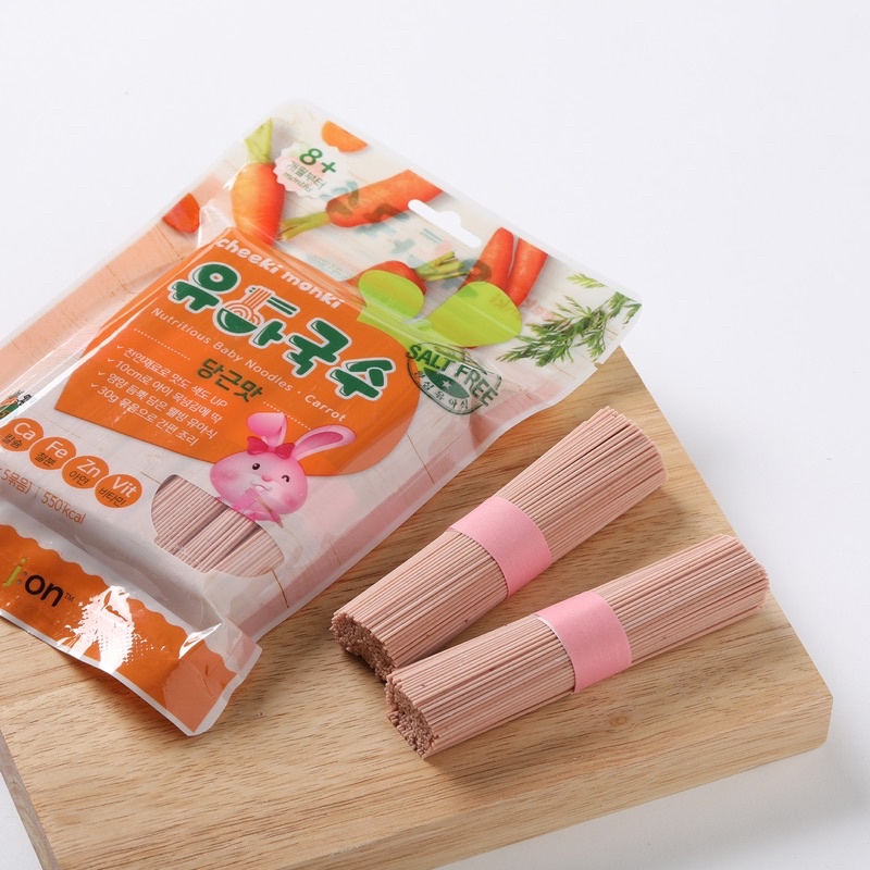 Mỳ somen dinh dưỡng Cheeki Monki tách muối cho bé 8m+ 150g (Hàn Quốc)