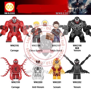 Nonlego WM 61020 Marvel anti heroes minifigures bigfigures mô hình lắp ráp nhân vật Venom anti Venom
