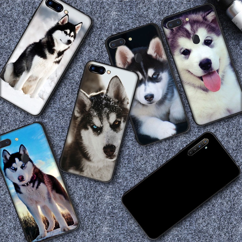 Ốp Điện Thoại Tpu In Hình Chó husky Cho iPhone 11 XR XS 5 5S 6 6S 7 / 8 / SE 2020 Plus
