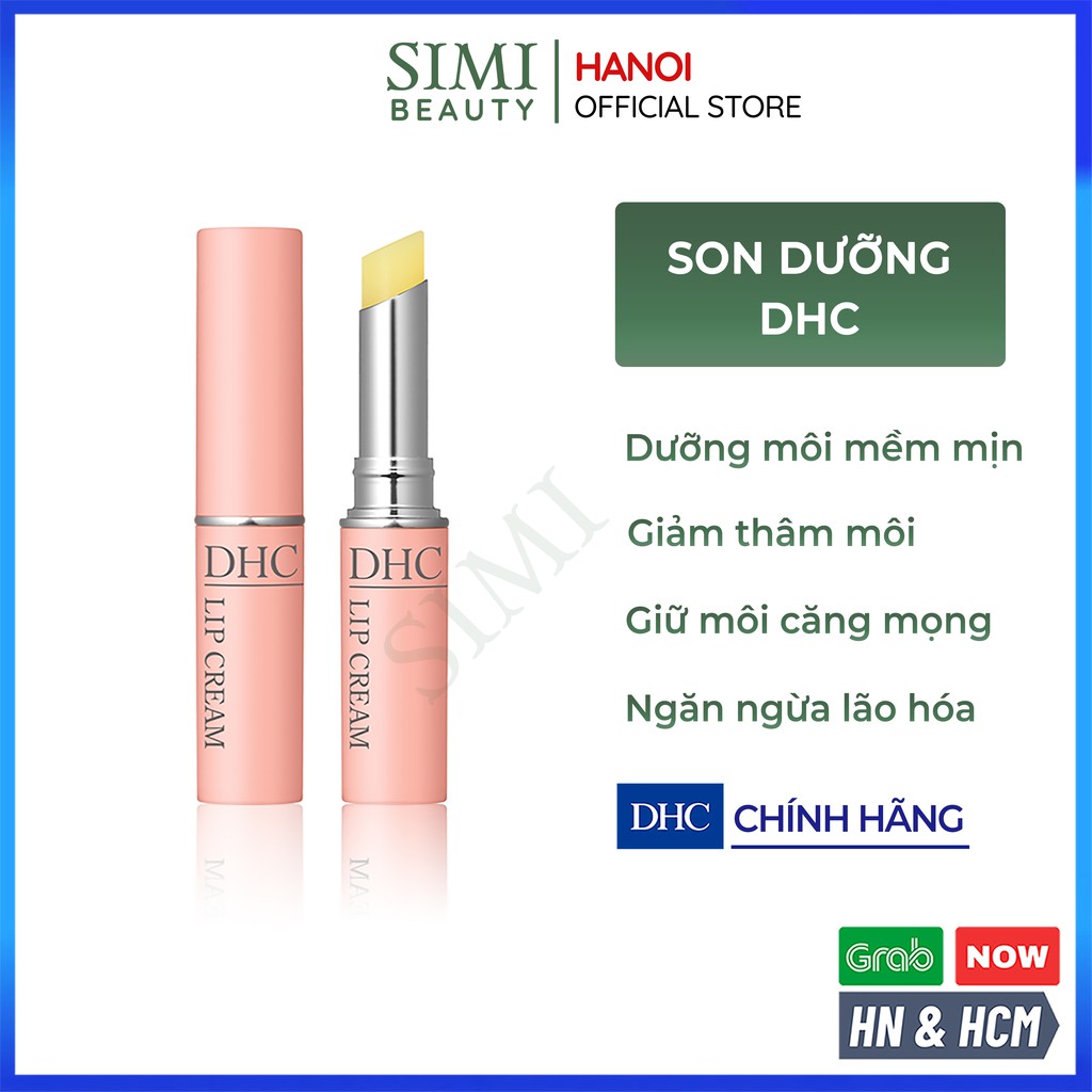 Son dưỡng môi không màu DHC Lip Cream Nhật Bản son dưỡng hồng ẩm mềm mịn giảm thâm khô môi bổ sung vitamin E dầu olive