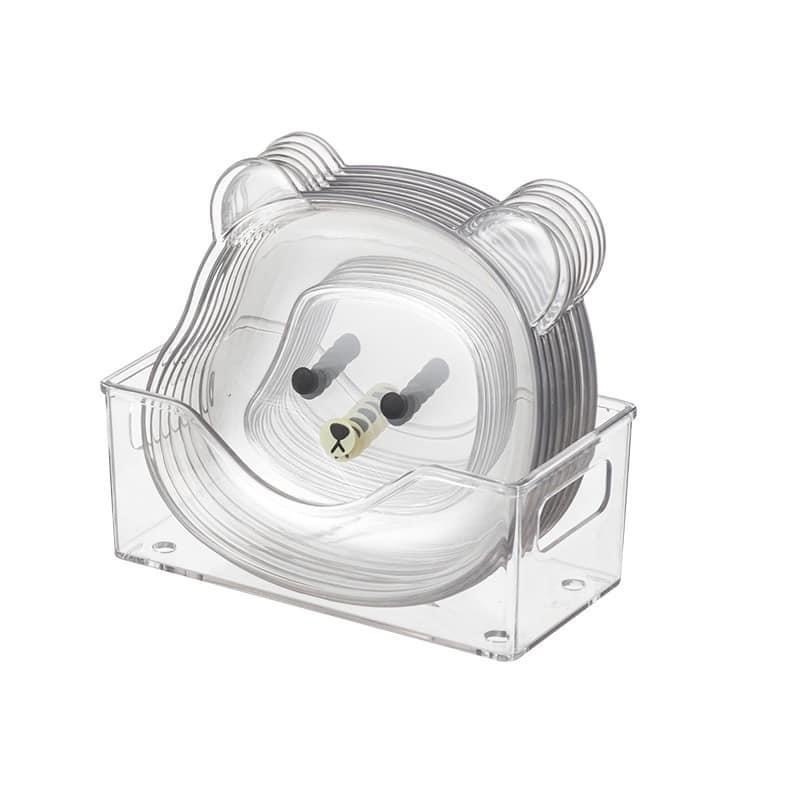 Sét 8 Đĩa Hình Gấu Nâu,Gấu Trắng Kèm Khay Đựng Cao Cấp Đáng Yêu,Để Thức Ăn,Hoa Quả Trang Trí Cho Gia Đình Đậu Đậu GDTM