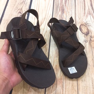 Dép quai hậu chaco nam nâu họa tiết đế êm( chất store )