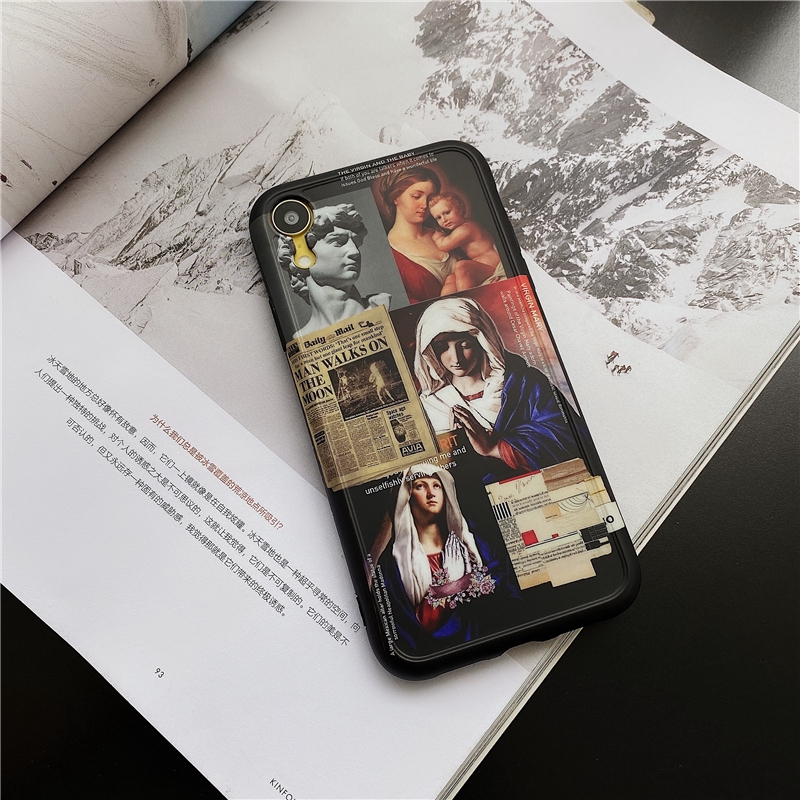 Ốp điện thoại mềm phong cách retro cho iPhone 11 Pro MAX i7 i8 plus XR XS MAX SE 2020 | BigBuy360 - bigbuy360.vn