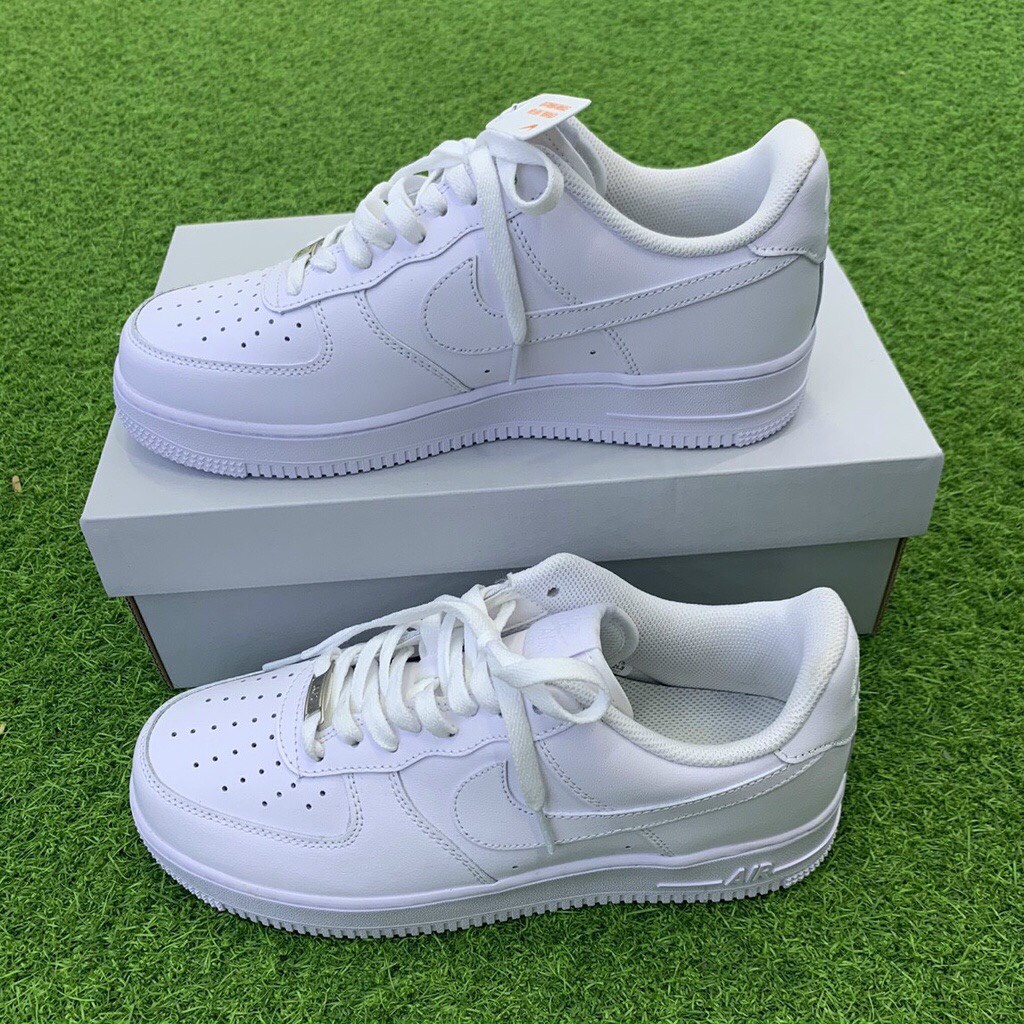 Giày Air force 1 full trắng bản trung 1/1+sieu cap, giày sneaker AF1 trắng nam nữ full box+bill | BigBuy360 - bigbuy360.vn