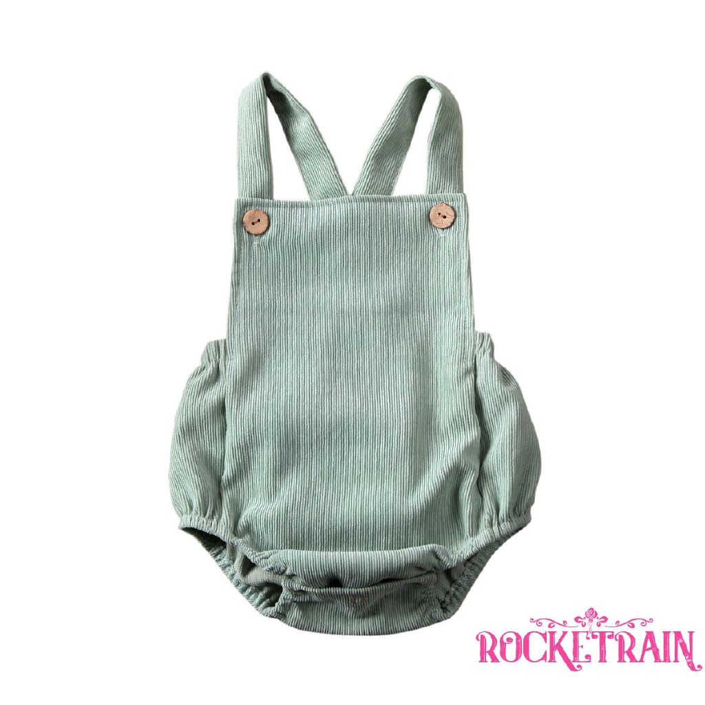 Bộ Quần Yếm Nhung Dễ Thương Cho Trẻ Sơ Sinh