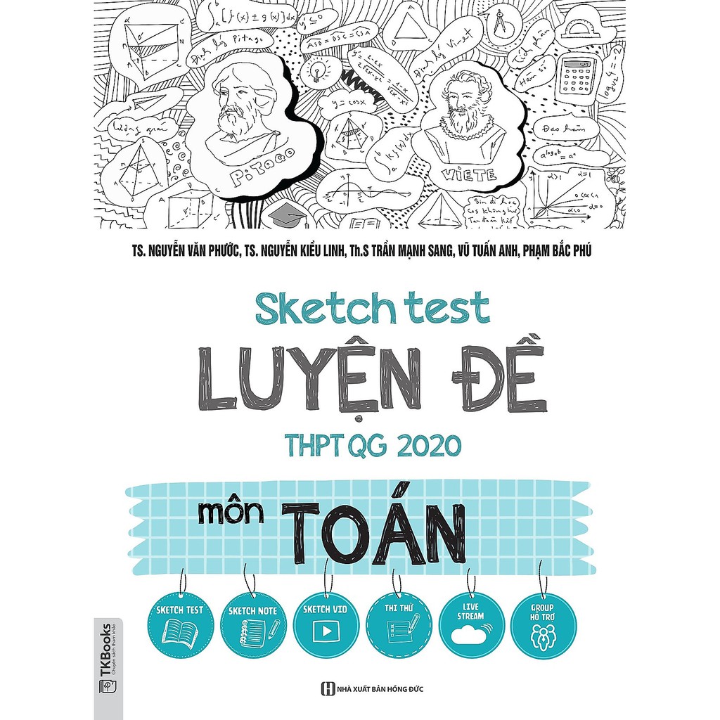 Sách - Combo Sketch Test Luyện Đề THPT QG 2020 khối A1: Toán, Vật lý, Tiếng Anh kèm 50 đề thi thử