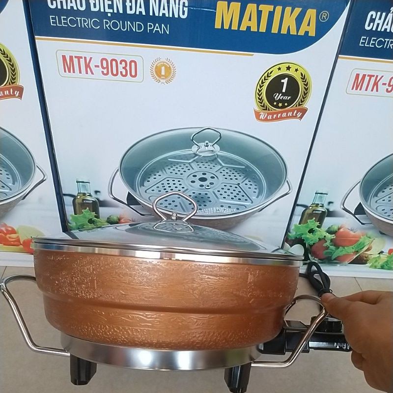 [Mã ELHADEV giảm 4% đơn 300K] Chảo Điện Đa Năng MaTiKa ( Fujika) MTK-9030 5.0 lít