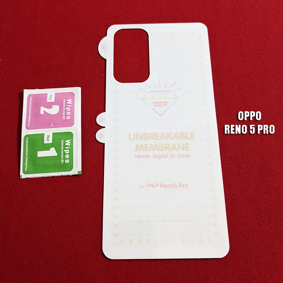 Miếng dán PPF chống xước mặt lưng Oppo Reno 5 Pro