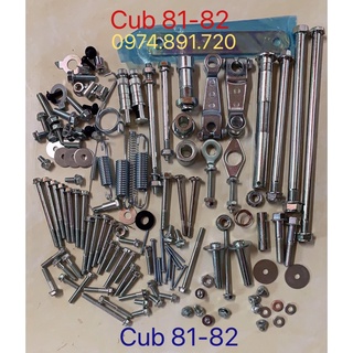Full bộ ốc xe cup 81-82 đủ 95% tiêu chuẩn honda