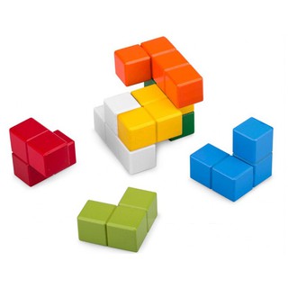 Đồ chơi gỗ - Rubik 7 màu chính hãng Winwintoys 60132