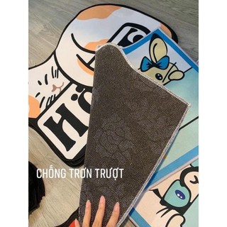 thảm lau chân hình thú 60x40cm