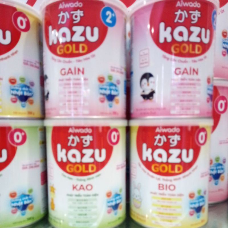 SỮA BỘT KAZU GOLD GAIN,BIO,KAO O+1+2+ 350G