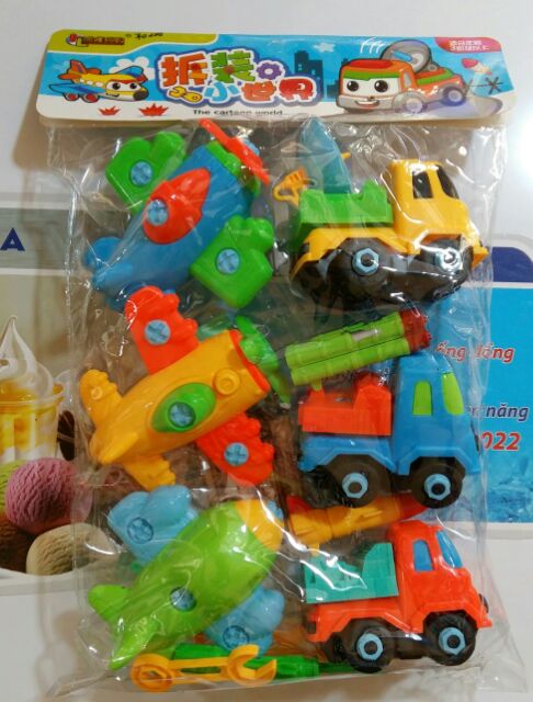 Sét 6 ô tô máy bay cho bé