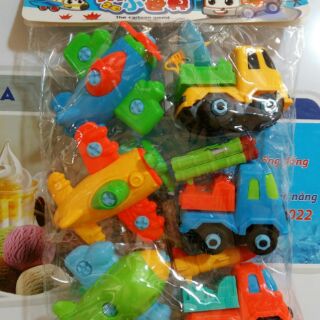Sét 6 ô tô máy bay cho bé