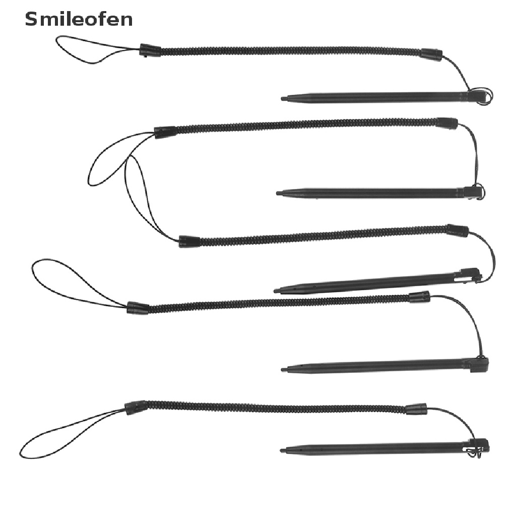[Smileofen] 1 Bút Cảm Ứng Kim Loại Có Dây Lò Xo Cho Điện Thoại / Máy Tính Bảng
