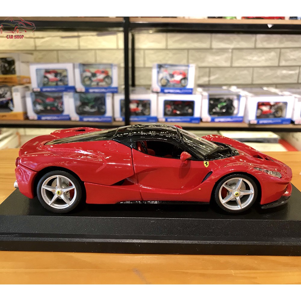 Xe mô hình siêu xe Ferrari LaFerrari tỉ lệ 1:24 hãng Burago màu đỏ