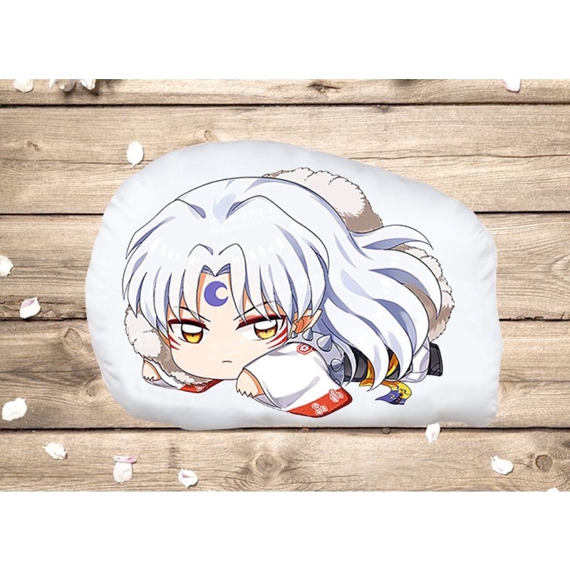 Gấu bông Inuyasha 2 mặt ảnh/Gối ôm ngủ anime Inuyasha