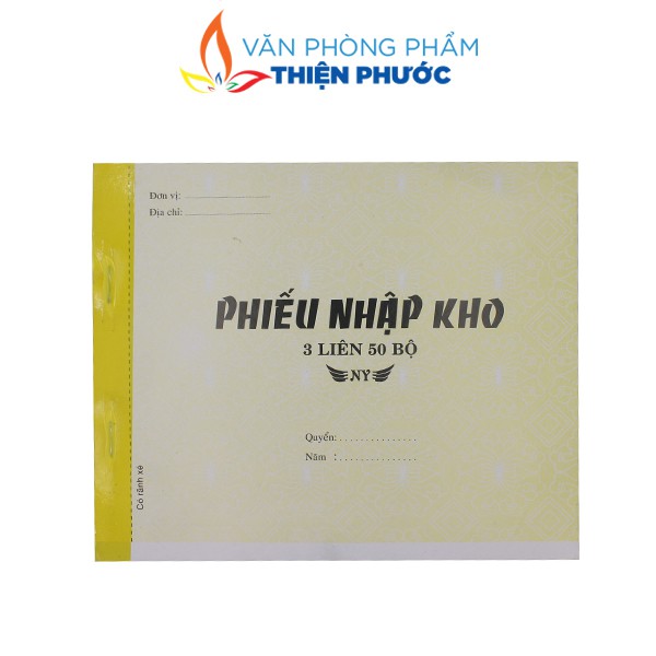 Phiếu xuất nhập kho A4 3 liên 25x20mm, Xấp 150 tờ THIỆN PHƯỚC