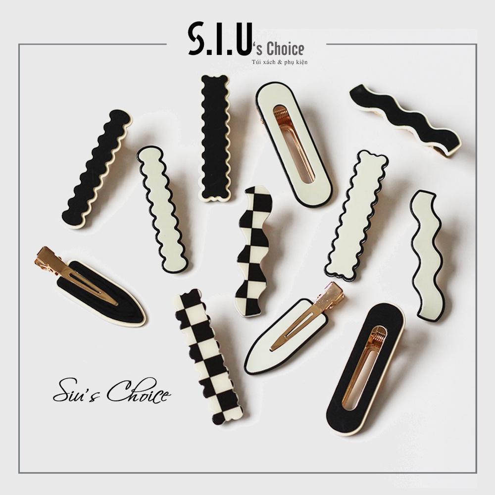 Kẹp tóc mỏ vịt Phong Cách Retro Hàn Quốc nhiều kiểu dáng xinh xắn Siu's Choice - SIUPK36