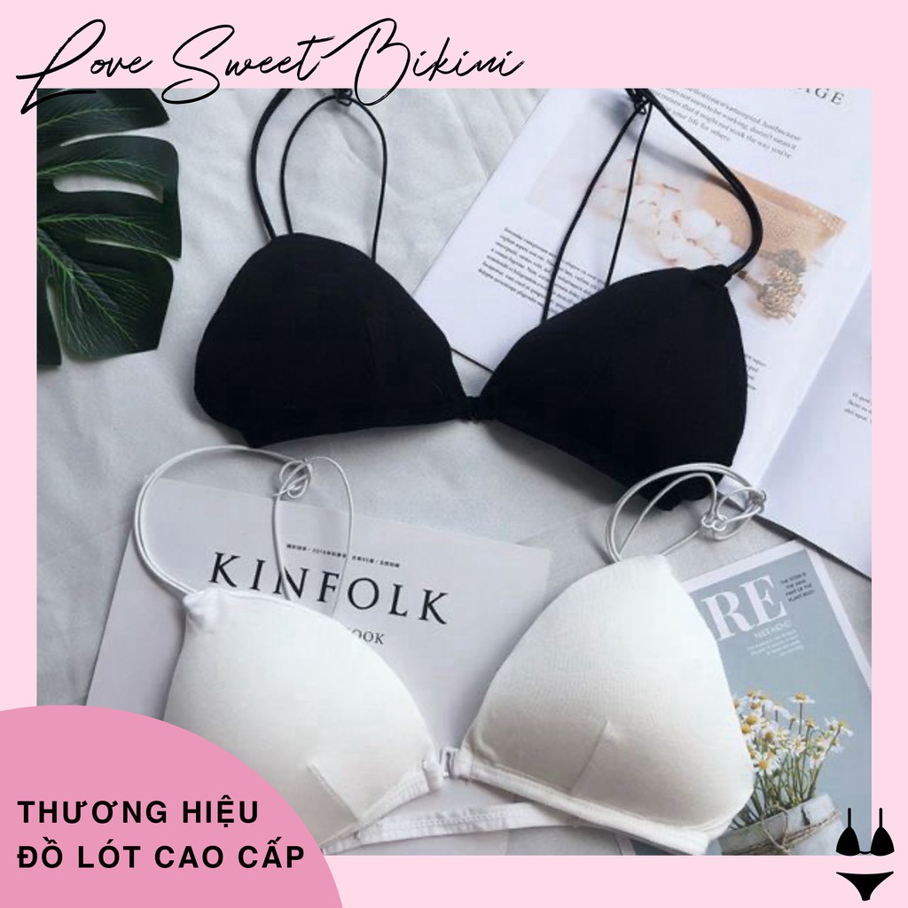 ÁO BRA 2 DÂY MẢNH CÀI TRƯỚC KHOE LƯNG, BRALETTER HỞ LƯNG 2099 | BigBuy360 - bigbuy360.vn