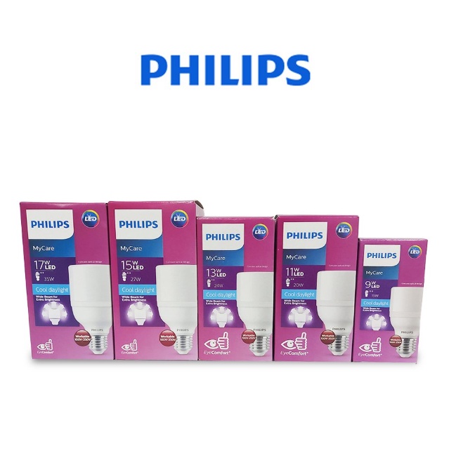 Bóng đèn Philips LED Bright E27 thay thế dòng bóng Compact - Ánh sáng trắng/ Ánh sáng vàng