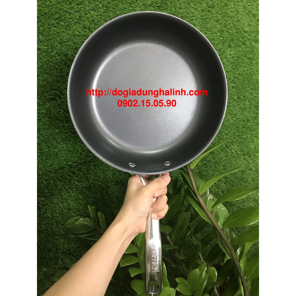 CHẢO INOX CAO CẤP 2 LỚP ĐÁY LIỀN ELMICH TRI-MAX 20CM, 24CM, 26CM, 28CM 2353737, 2353738, 2353739 , 2353740