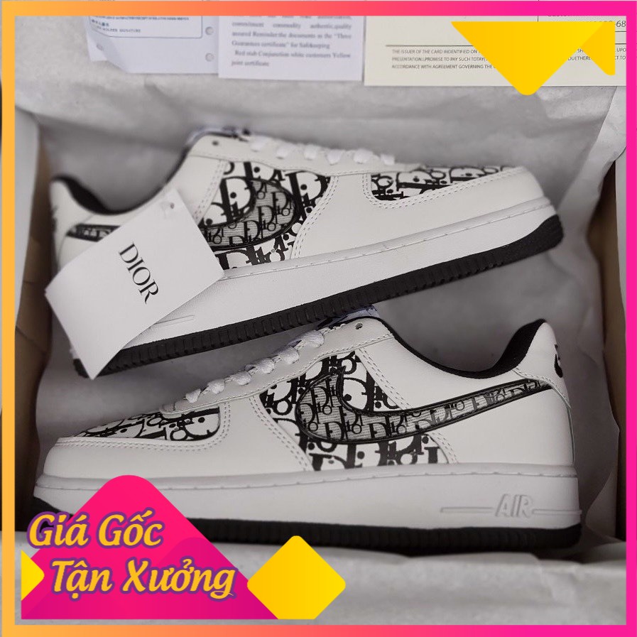 Giày thể thao Sneaker nam nữ AF D.i.o.r chữ đậm (Free ship)(Hàng 1-1 Trung)(Tặng box bảo vệ)