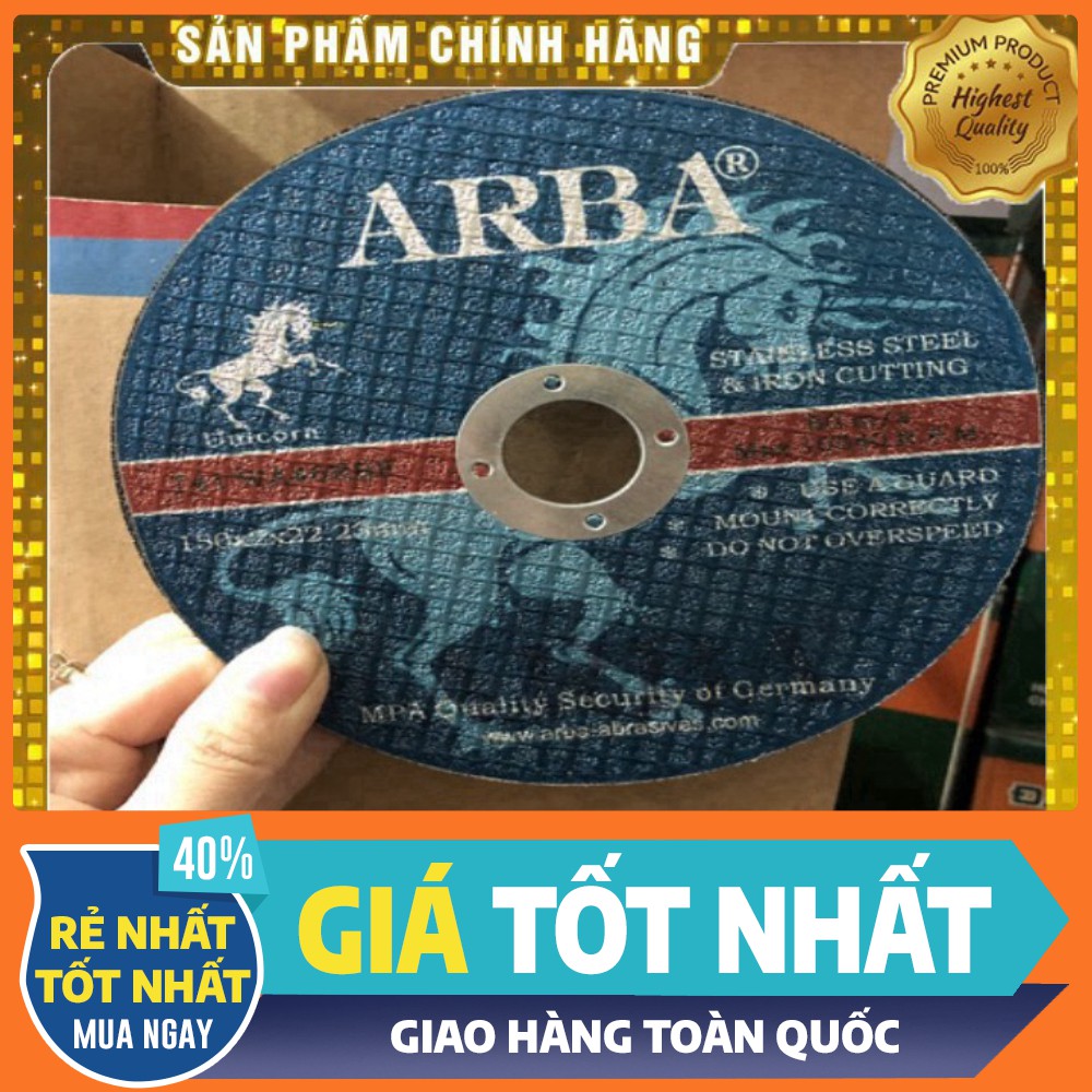 [ HÀNG CHÍNH HÃNG - GIÁ TỐT NHẤT ] Đá cắt sắt , đá cắt inox ARBA 100 CHÍNH HÃNG