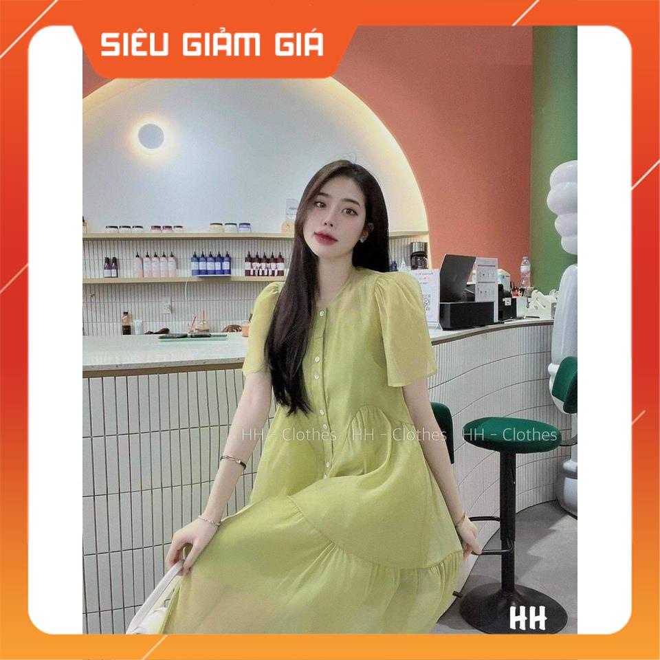 váy bầu voan thiết kế 2 lớp bèo đuôi cá ❤Phù hợp đi biển,đi chơi,đi làmĐầm bầu tiểu thư siêu xinhfreesize VB16