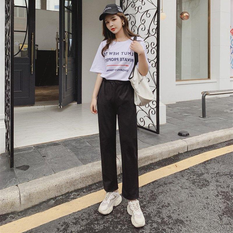 Quần Lửng Ống Rộng Lưng Cao Phong Cách Hàn Quốc