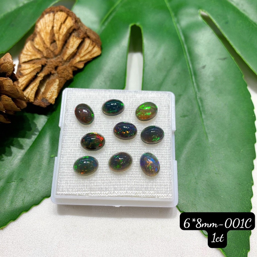 Mặt Đá Opal OVAL Xanh Đen Vừa Cập Bến Đủ Size 5*7-9*12mm