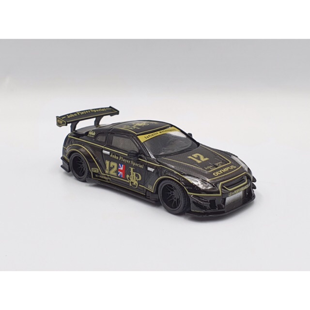 Xe Mô Hình LB*Works Nissan GT-R - JPS 1:64 MiniGT ( Đen )